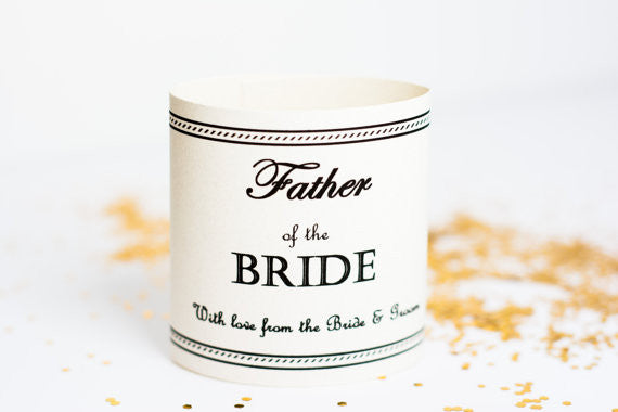 Father Labels personalized unique bridal party gift ideas gifts for the groom