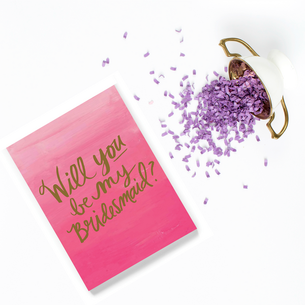 Will you be my Bridesmaid? Wedding Greeting Card Wishes Quotes